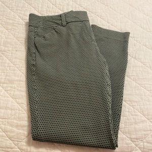 New York & Co. Green Dotted Pants